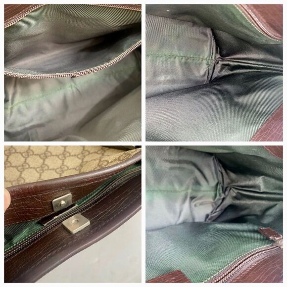 GUCCI GG Pattern Pvc/Leather tote Bag 💼 - Picture 16 of 17